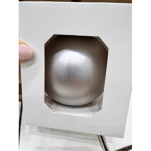 Оформительский шар Finery, 10 см, матовый серебристый