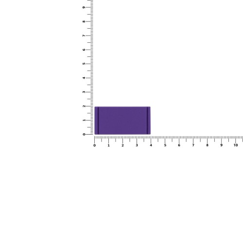 Лейбл из ПВХ Dzeta, XS, фиолетовый