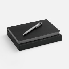 Набор Doppio, черный с серым