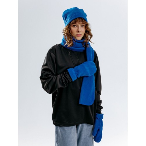 Шарф Fleecy, ярко-синий