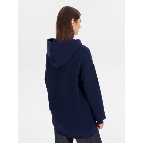 Худи оверсайз унисекс Outshine, темно-синее