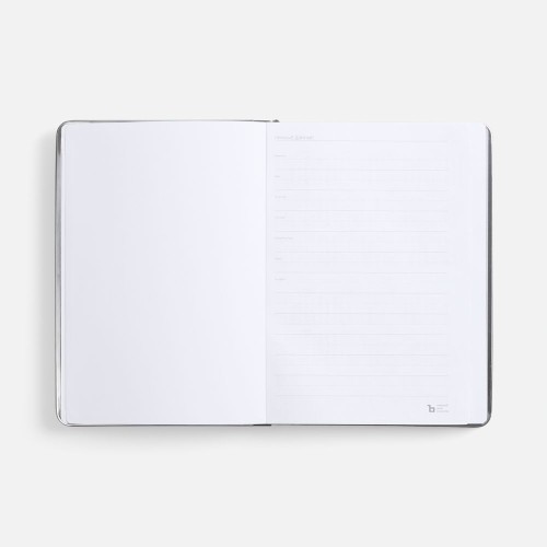 Ежедневник Metal Frame на заказ, датированный, серый