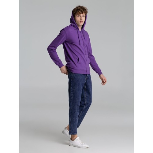 Толстовка на молнии с капюшоном Siverga 2.0, фиолетовая