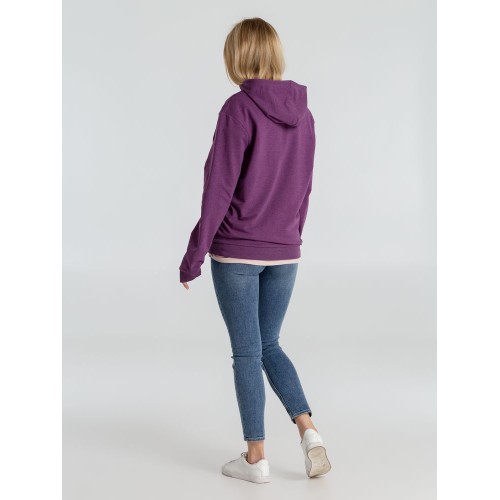 Толстовка с капюшоном унисекс Hoodie, фиолетовый меланж
