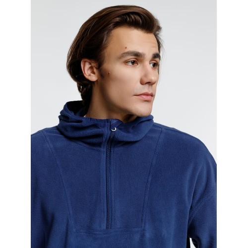 Анорак флисовый унисекс Fliska, темно-синий