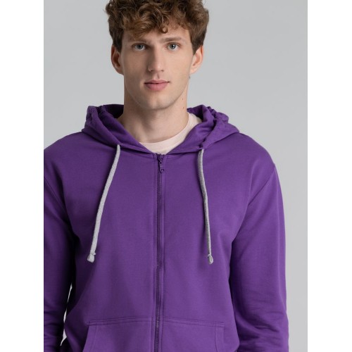 Толстовка на молнии с капюшоном Unit Siverga, фиолетовая
