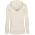 Толстовка на молнии с капюшоном женская BNC Inspire (Organic), молочно-белая
