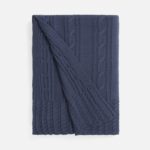 Плед Remitti, серо-синий (сланец)