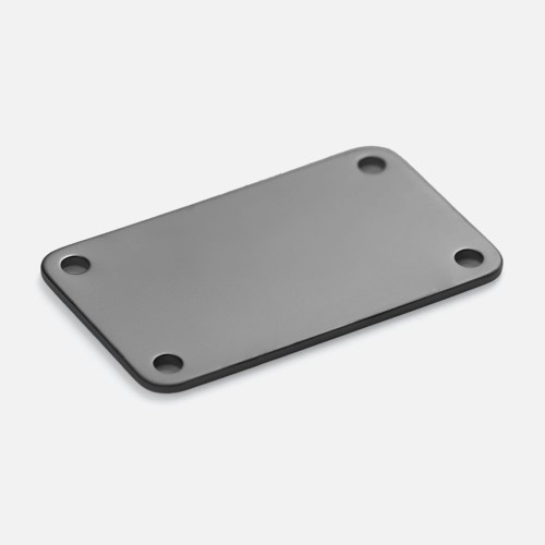 Шильдик металлический Furo, серый металлик