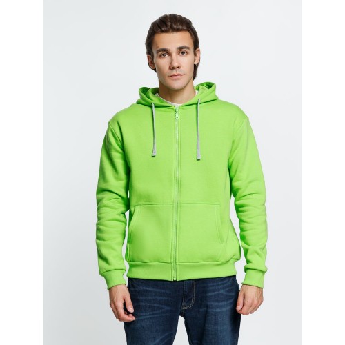 Толстовка на молнии с капюшоном Siverga Heavy, зеленое яблоко