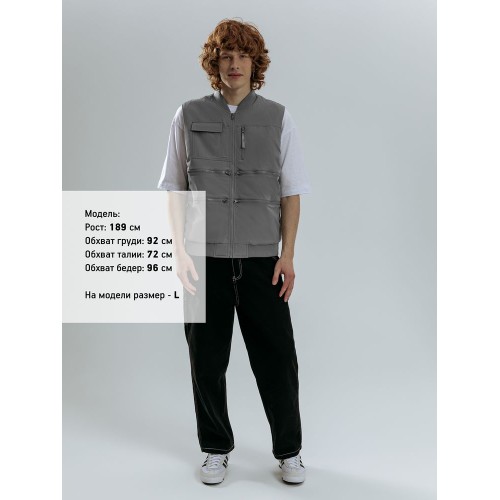 Жилет Hard Work, серый