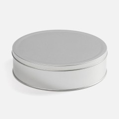 Коробка Pragmax L, круглая, серебристая