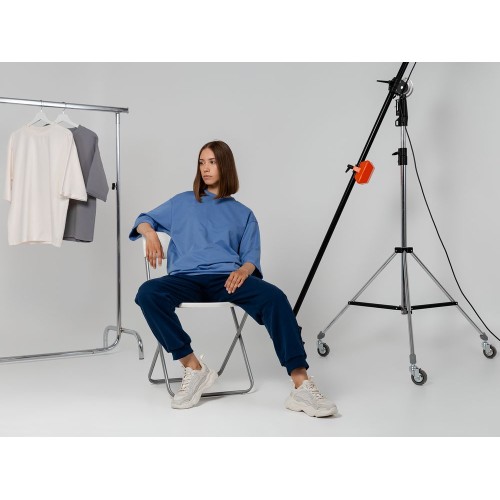 Футболка оверсайз унисекс Kosmos 2.0, синяя