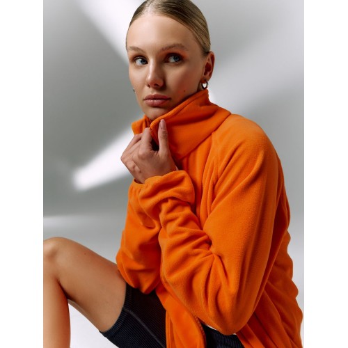 Куртка флисовая унисекс Fliska, оранжевая