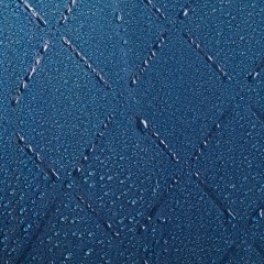 Зонт-трость Magic с проявляющимся рисунком в клетку, темно-синий