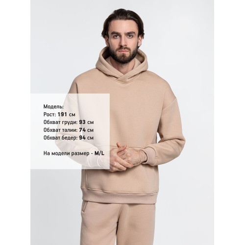 Худи Kulonga Oversize, бежевое