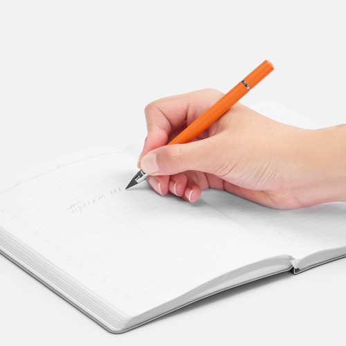 Ручка шариковая и вечный карандаш Diptych, оранжевая