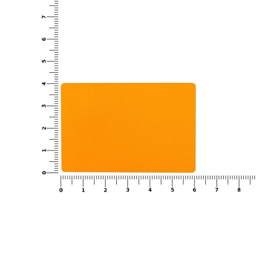 Наклейка тканевая Lunga, L,оранжевый неон