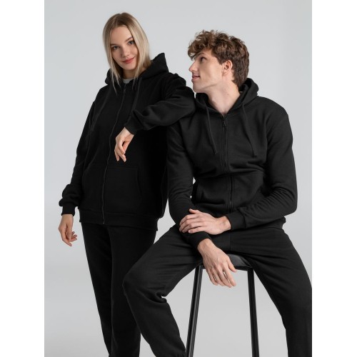 Толстовка на молнии с капюшоном Siverga Heavy 2.0, черная