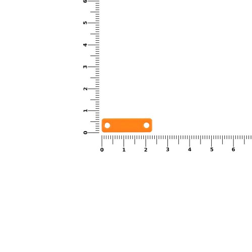 Шильдик металлический Alfa Liten, оранжевый неон