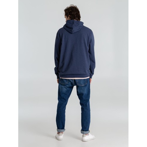 Толстовка с капюшоном унисекс Hoodie, синий меланж