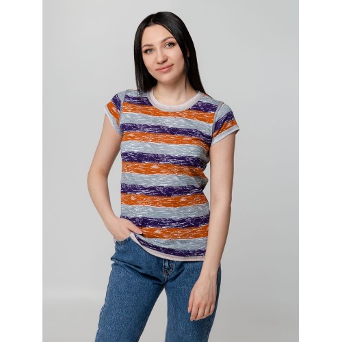 Футболка женская Rayet Lady двусторонняя, оранжевая с фиолетовым