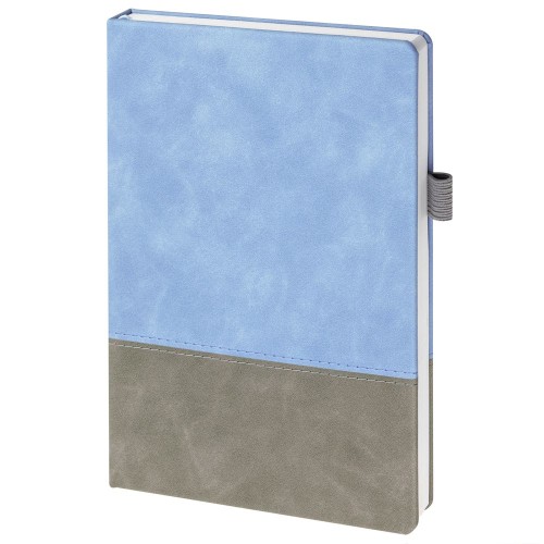 Ежедневник Horizon, недатированный, серый с голубым