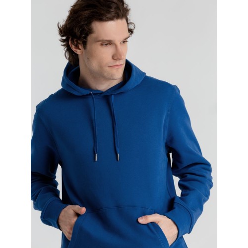 Толстовка с капюшоном унисекс King, ярко-синяя