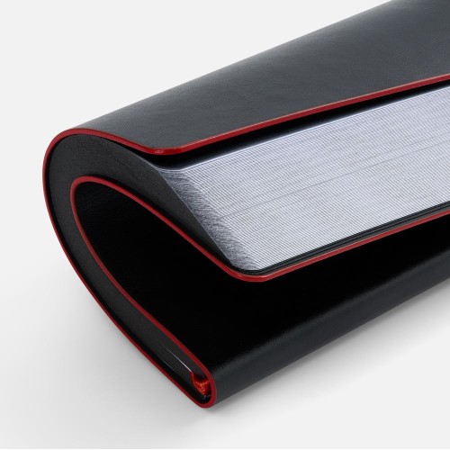 Ежедневник Trait, недатированный, черный с красным