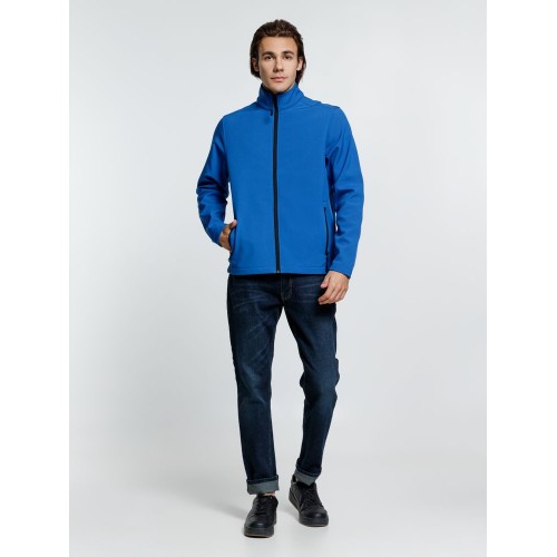 Куртка софтшелл мужская Race Men ярко-синяя (royal)