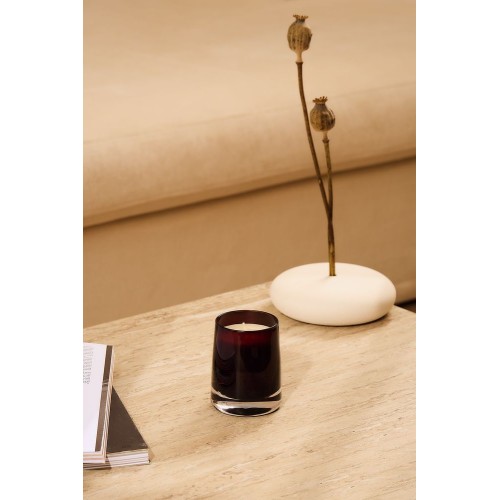 Ароматическая свеча Fragnola, грейпфрут и ветивер, бордовая