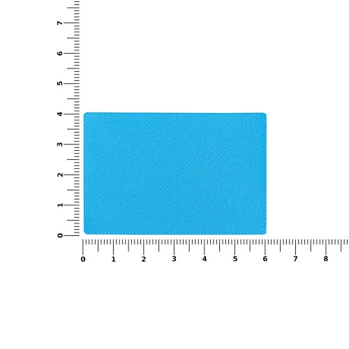 Наклейка тканевая Lunga, L, голубая