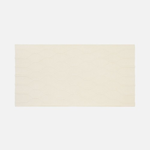 Плед Curve Verve, молочно-белый