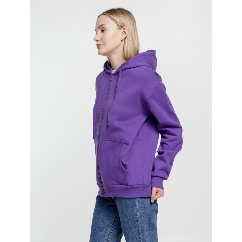 Толстовка на молнии с капюшоном Siverga Heavy 2.0, фиолетовая