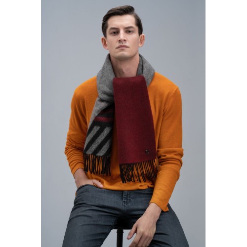 Шарф Charming, коричневый с оранжевым