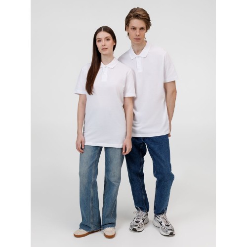 Рубашка поло унисекс Pulse, белая