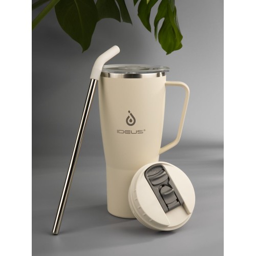 Термостакан Kasumigaoka, белый (молочный)