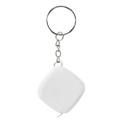 Брелок с рулеткой Metric, белый