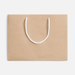 Пакет бумажный Stor, неокрашенный с белыми ручками