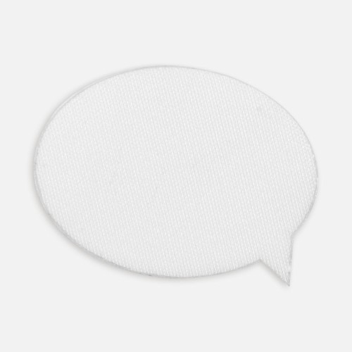 Наклейка тканевая Lunga Bubble, M, белая