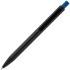 Ручка шариковая Chromatic, черная со светло-синим