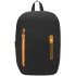 Складной рюкзак Compact Neon, черный с оранжевым