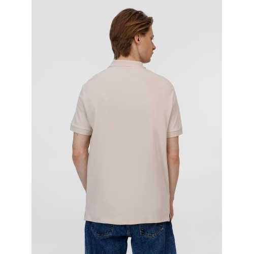 Рубашка поло унисекс Pacific, бежевая (льняная)