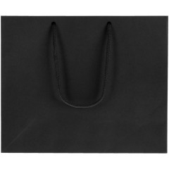 Пакет бумажный Porta S, горизонтальный, черный