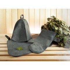 Банная рукавица Heat Off, серая