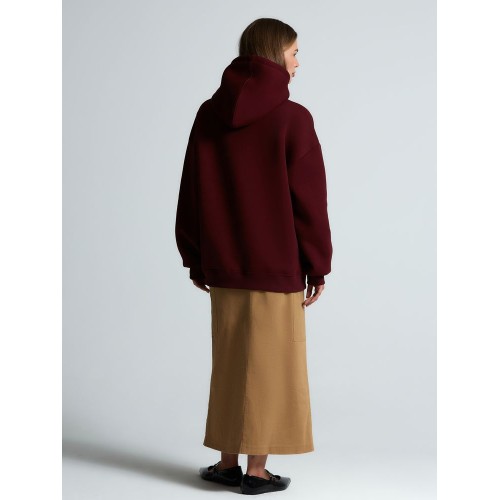 Худи Kulonga Oversize, бордовое