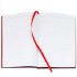 Ежедневник Bookmark, недатированный, черный с красным