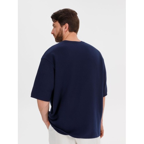 Джемпер с коротким рукавом Siluetti Volumica, темно-синий