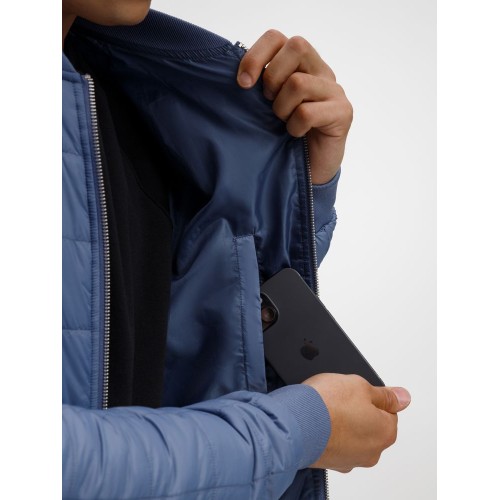 Куртка унисекс Warmbridge, синяя (джинс)