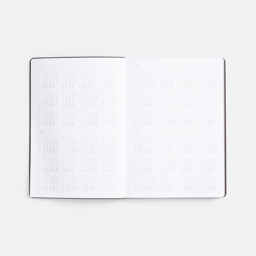 Ежедневник Nebraska Flex, недатированный, черный с золотистым